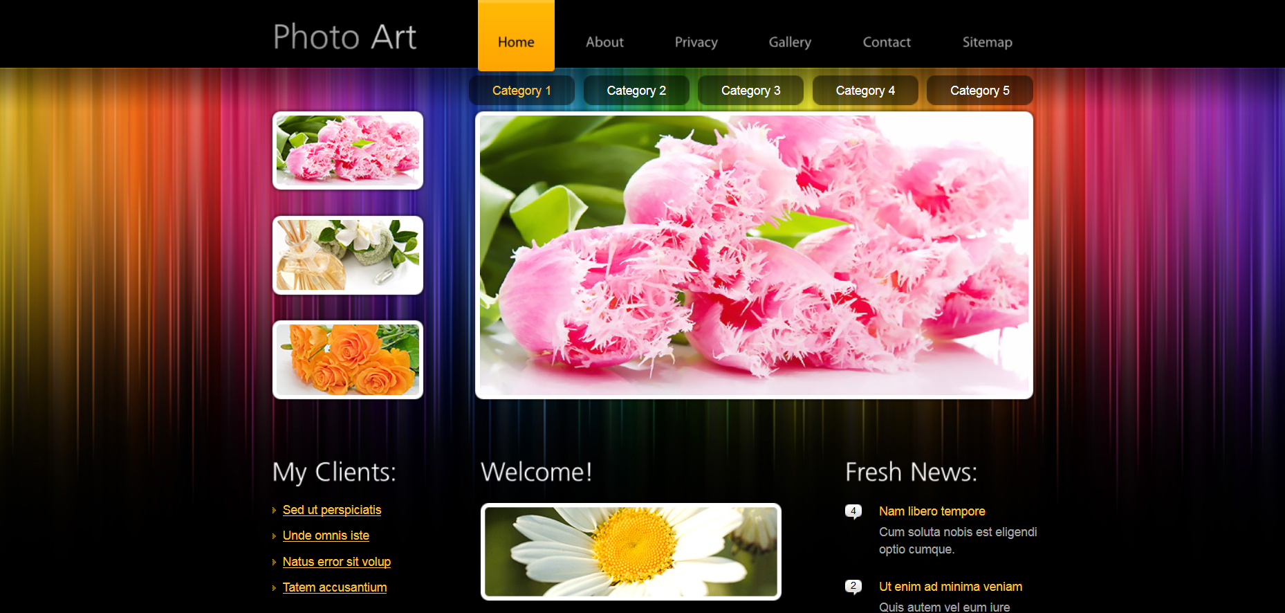 Шаблон сайта Искусство №224