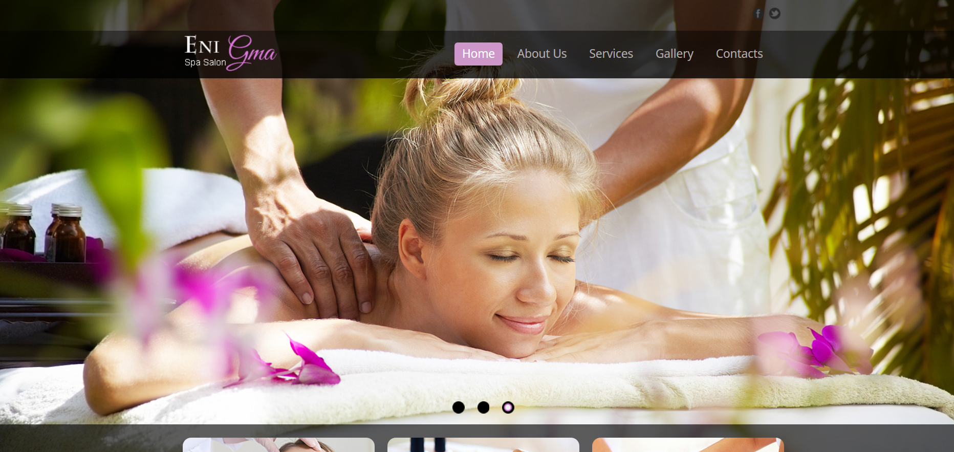 Шаблон сайта Красота №38