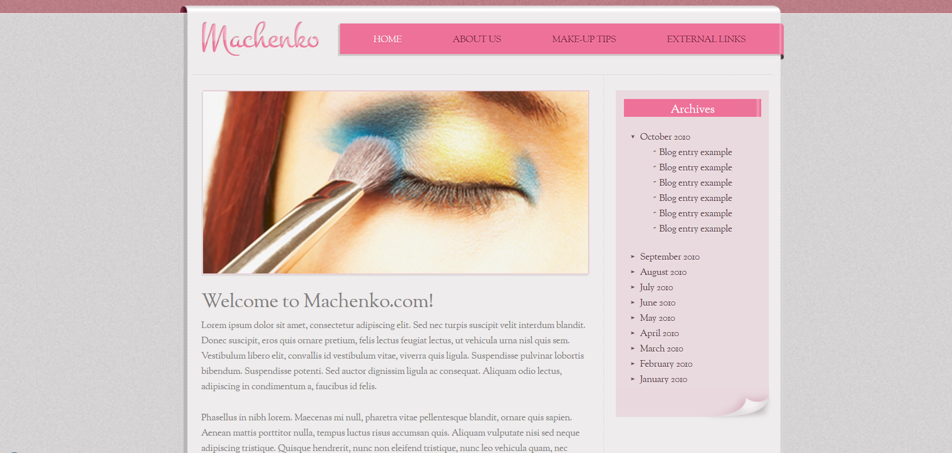 Шаблон сайта Красота №624