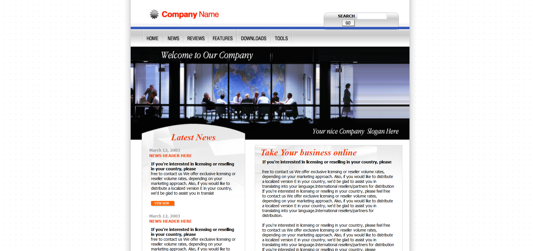 Шаблон сайта Бизнес №462